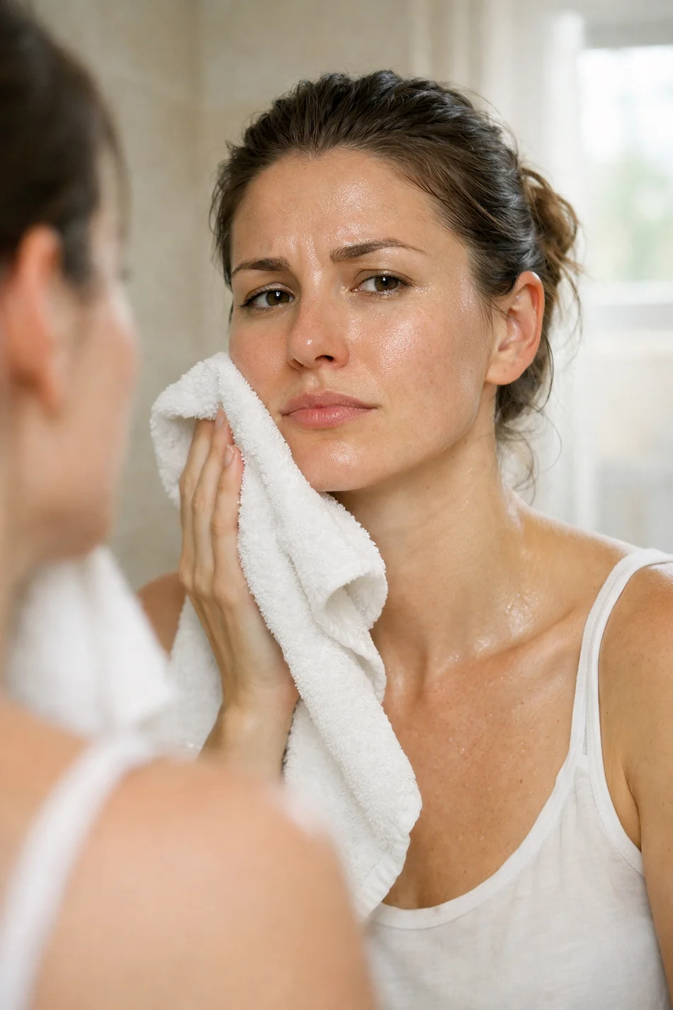 Pele repuxa após lavagem