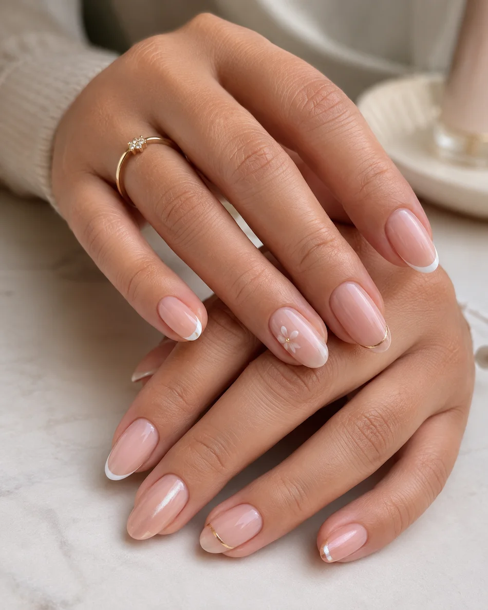 Ideias de unhas amendoadas decoradas