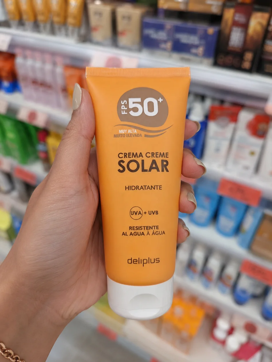 Protetor solar Mercadona para o corpo