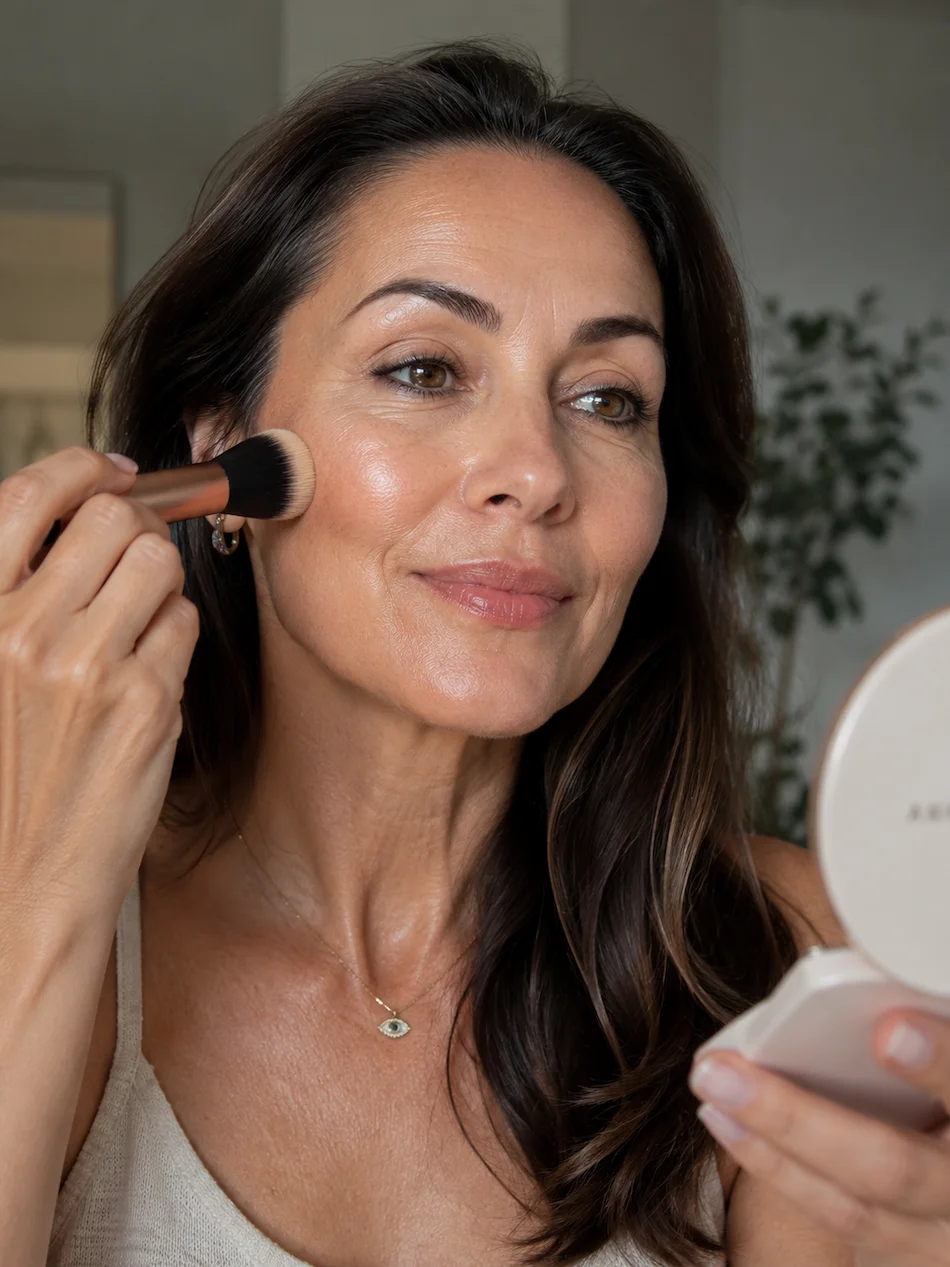 A maquilhagem com skincare é melhor para pele madura