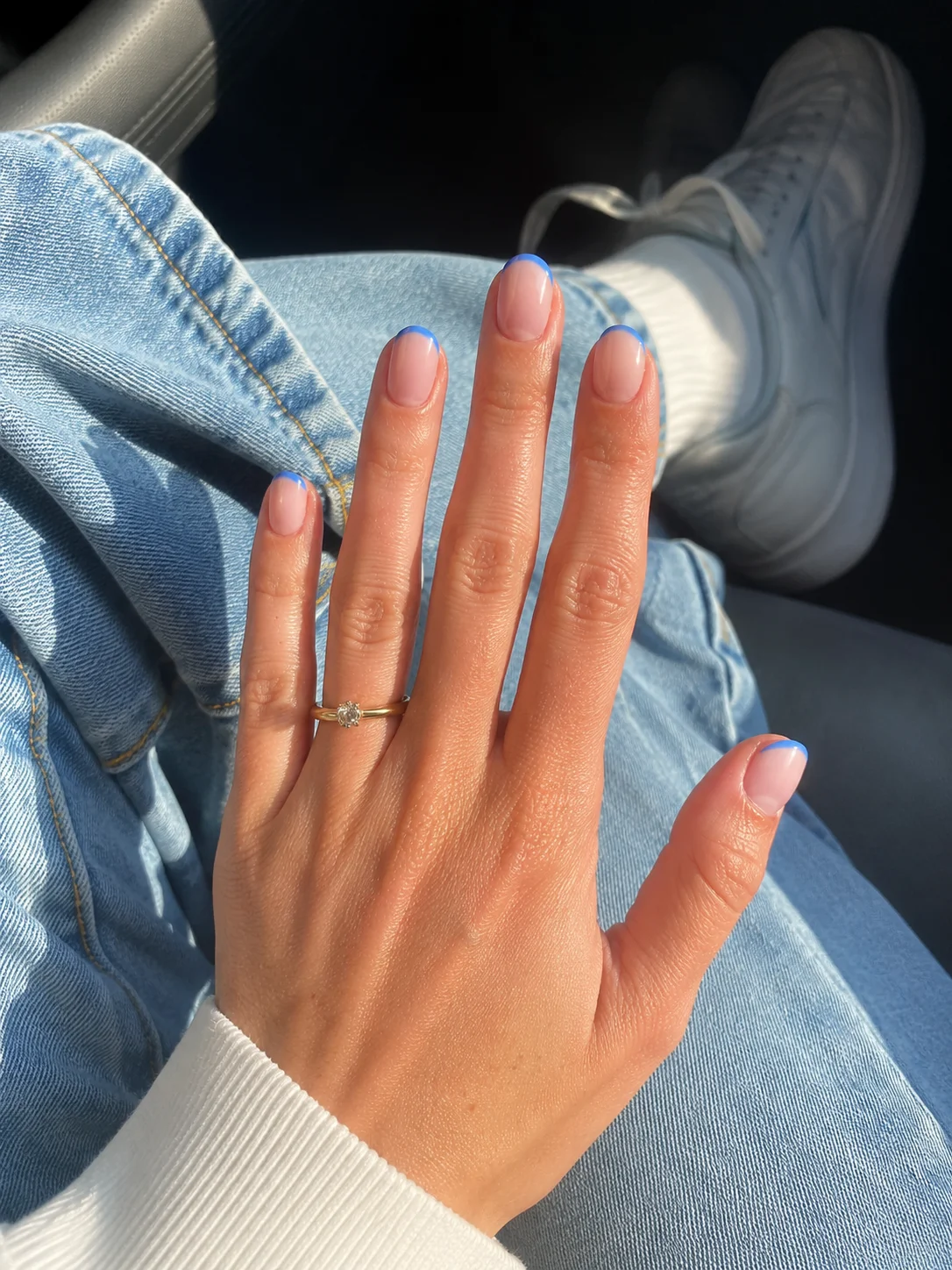 Unhas Micro French colorida